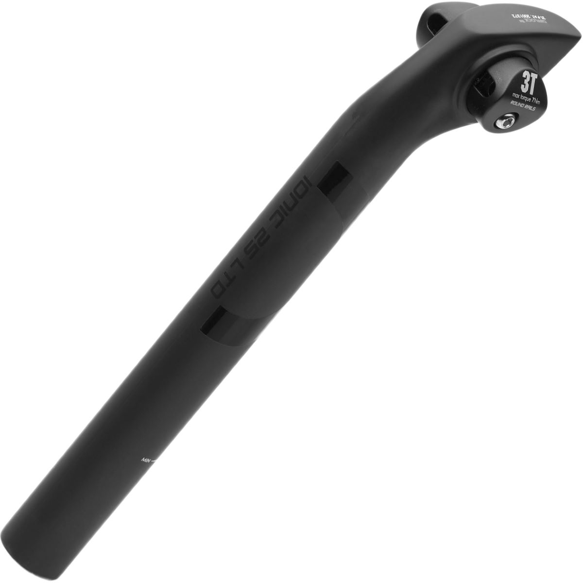 Tija 3T Ionic 25 Ltd Stealth - Tijas de sillín