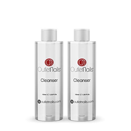 2 x Cleaner para Gel 100ml Aroma Cherry - Eliminar la capa pegajosa de geles UV y Led/Esmaltes permanentes/Esmaltado Permanente/Cleanser para uñas de gel