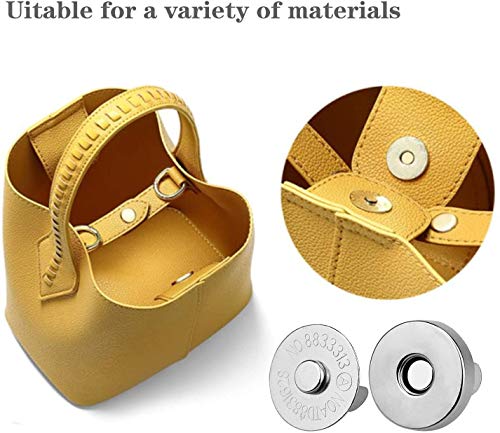 30 Juegos Botónes Magneticos, Cierre Magnetico Bolso, Craft Botones de Costura para Tejer Conjuntos Botones para Costura, Manualidades, Bolsos, Bolsas, Ropa（14mm, 18 mm ）