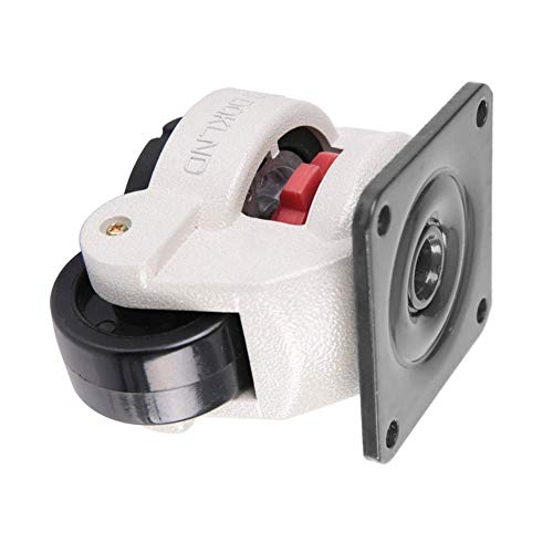 4 Piezas 2" Ruedas Niveladoras,GD-60F Rueda Niveladora Retráctil Nylon + Aleación de Aluminio Máquina Industrial Ruedita Giratoria Heavy Duty (551Lbs/ Cada)