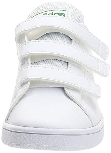 adidas Advantage C, Zapatillas de Tenis Unisex niños, Multicolor Ftwbla Verde Gridos 000, 28 EU
