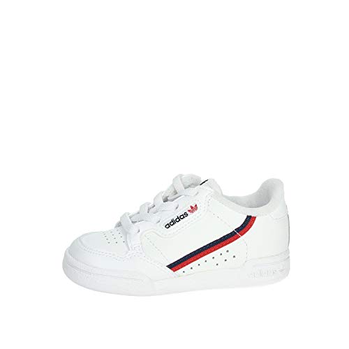 Adidas Continental 80 I, Zapatillas de Estar por casa Unisex niños, Blanco (Ftwbla/Escarl/Maruni 000), 20 EU