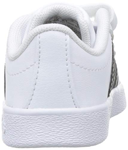Adidas VL Court 2.0 CMF I, Zapatillas de Gimnasia, Blanco (FTWR White/Core Black/FTWR White FTWR White/Core Black/FTWR White), 26 EU