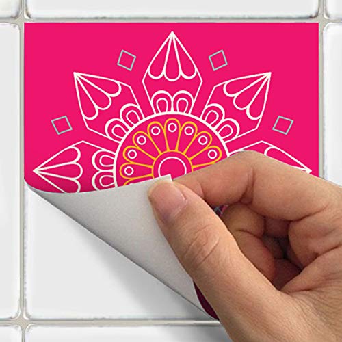 Ambiance-Live col-RV-0302_15x15cm Pegatinas de Pared, Vinilo, Multicolores