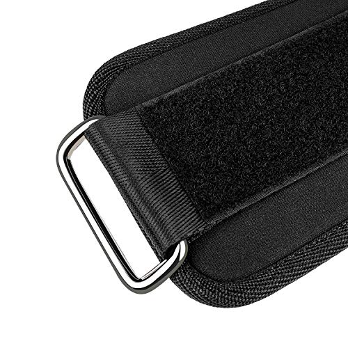 Amonax tobillera para polea (acolchado) para piernas y tobillos, 2 piezas correas tobillos gym cable maquinas, gimnasio, fitness - mujeres y hombres