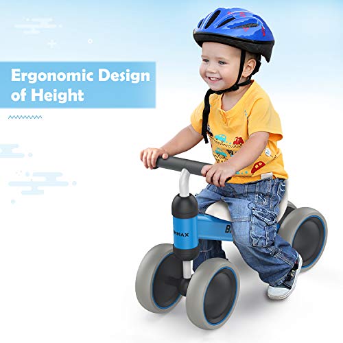 Bammax Bicicleta sin Pedales, Bici sin Pedales Niño, Juguetes Bebes 1 Año, Triciclos Bebes, Correpasillos Bebes 1 Año, Azul