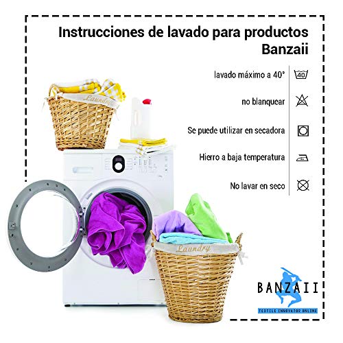Banzaii – Funda de Silla con Respaldo Redondo – Cubiertas para Sillas Antimanchas – 4 Piezas Ladrillo