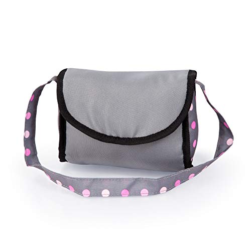 Bayer Design- Accesorios para muñecos bebé, 11 en 1, Kit Cuna de viaj, Saco de Dormir, Bolsa Bandolera y Productos de Cuidado, Color gris, rosa con hada (61766AB) , color/modelo surtido