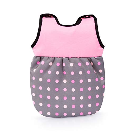 Bayer Design- Accesorios para muñecos bebé, 11 en 1, Kit Cuna de viaj, Saco de Dormir, Bolsa Bandolera y Productos de Cuidado, Color gris, rosa con hada (61766AB) , color/modelo surtido