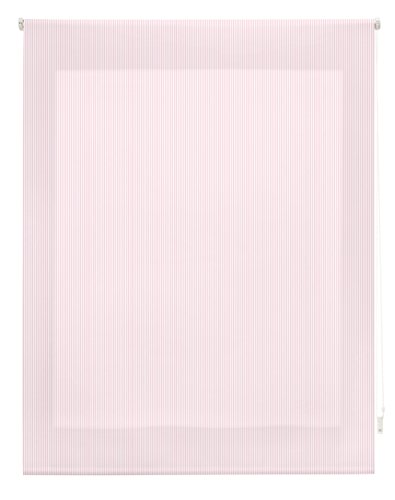 Blindecor Estor Enrollable, Tela, Rayas Rosa, 110 x 180 cm