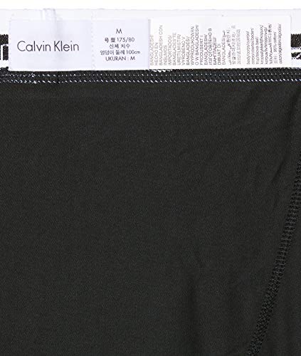 Calvin Klein Hombre - Pack de 3 bóxers de tiro medio - Cotton Stretch, Negro, M, (Pack de 3)