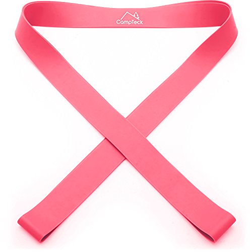 CampTeck Banda Elástica de Estiramiento para Ballet, Danza, Yoga, Aeróbica, Entrenamiento, Pilates, Flexibilidad, etc. - Rosa, 150cm (S)
