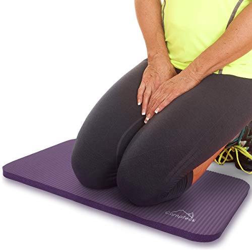 CampTeck U6963 - Yoga Knee Pad Colchoneta Yoga para Rodilla Antideslizante Espuma Suave Almohadilla Yoga para Fitness, Gimnasia, Pilates, etc. - Púrpura