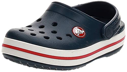 Crocs Crocband Clog Kids, Zuecos, Azul (Navy/Red), 32/33 EU