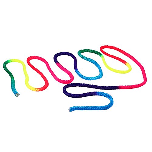 Cuerda de Gimnasia Artística del Arco Irís Cuerda de Entrenamiento y Competición Cuerda de Nylon para Saltar