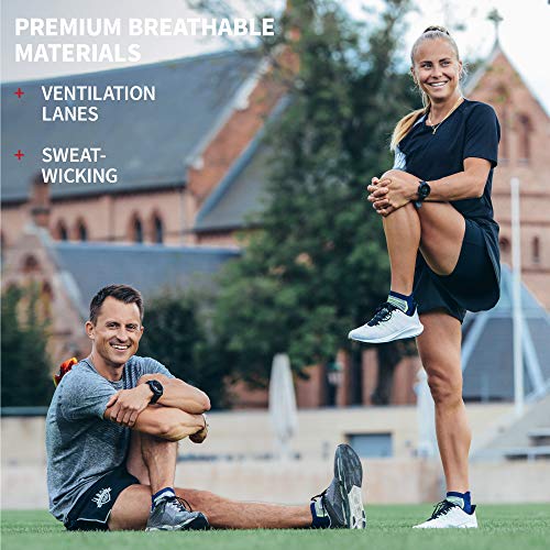 DANISH ENDURANCE Calcetines de Deporte Low Cut Pack de 3 (Negro, EU 39-42)