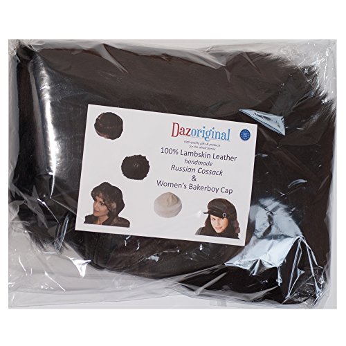 Dazoriginal Ushanka Mujer Piel Gorro Ruso Invierno Boina Cuero Sombrero Punto