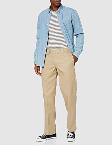 Dickies Slim Fit Straight - Pantalones para hombre, Beige (Caqui), W30/L32