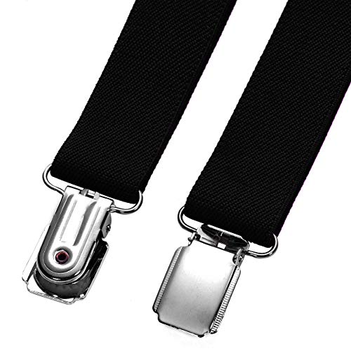 DonDon niños tirantes negro 2 cm estrecho longitud ajustable para una altura de 80 cm a 110 cm o sea 1-5 años