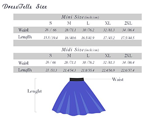 DRESSTELLS Falda Mujer Mini Corto Elástica Plisada Básica Multifuncional White XL