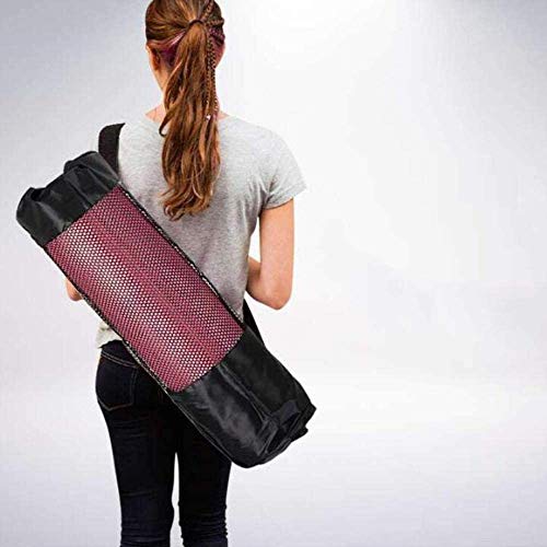 Ducomi - Bolsa para esterilla de yoga con correa ajustable, impermeable – Bolsa para alfombra de gimnasio y pilates – Bolsa funcional para colchonetas de yoga, regalo para mujer (90 x 30 cm)