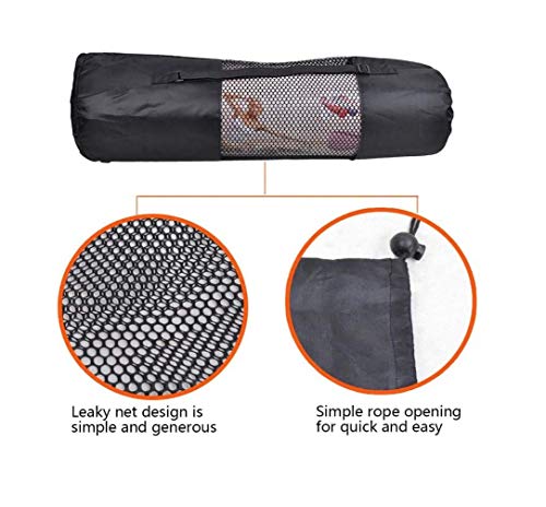 Ducomi - Bolsa para esterilla de yoga con correa ajustable, impermeable – Bolsa para alfombra de gimnasio y pilates – Bolsa funcional para colchonetas de yoga, regalo para mujer (90 x 30 cm)