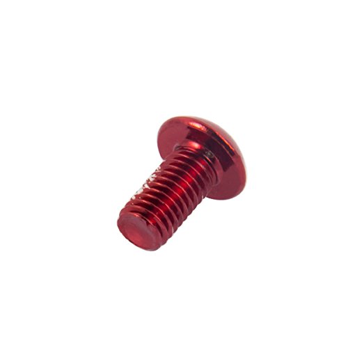 EASTERN POWER 12 Pcs Tornillos Bicicleta, MTB Tornillo Disco Freno de Bicicleta Montaña, Bici M5x10mm Disc Freno Pernos del Rotor, Rojo