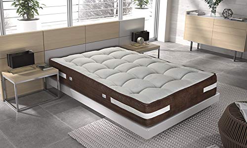 ECCOX - Colchón Muelle Ensacado Primor Vital Energy 180x200 Altura 32cm +/-2 Firmeza Media-Alta 4cm de Visco