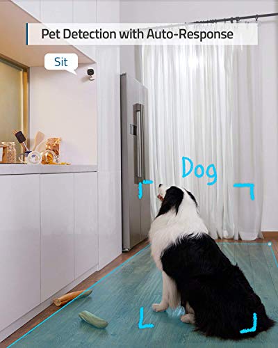 eufy 2K cámara IP wifi de vigilancia para interiores, cámara de seguridad pan-tilt enchufable, reconocimiento de personas, con asistente de voz, sensor de movimiento, HomeBase No es necesario
