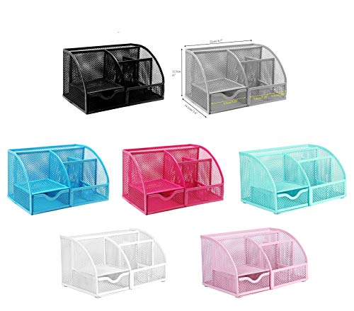 Exerz Organizador de Escritorio/Lapiceros para Escritorio/Escritorio ordenado/Titular de la Pluma/Portalápices/Sistema de Escritorio/Organizador de Oficina (Rosado)
