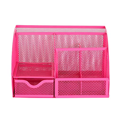 Exerz Organizador de Escritorio/Lapiceros para Escritorio/Escritorio ordenado/Titular de la Pluma/Portalápices/Sistema de Escritorio/Organizador de Oficina (Rosado)