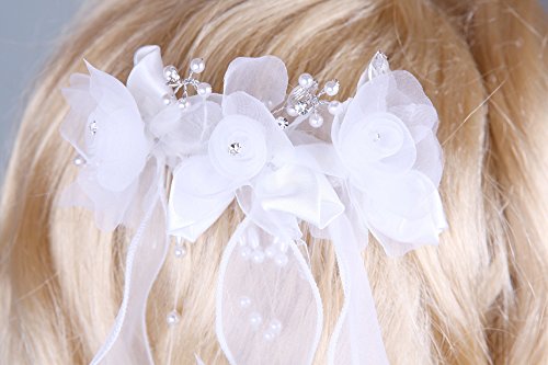 Flora - Cinta de pelo - para niña blanco Talla única