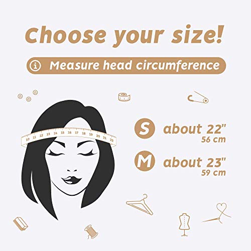 Futrzane Gorro de Mujer de Piel Cossack en Estilo Ruso (M, Blanco)