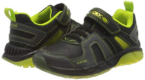 GEOX J SPAZIALE BOY A BLACK/LIME Boys' Trainers Low-Top Trainers size 24(EU)
