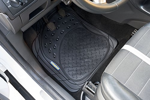 GOOD YEAR GOD9023 1 Juego de alfombras de Goma Puente recortables Color Goodyear, Negro 3 Piezas