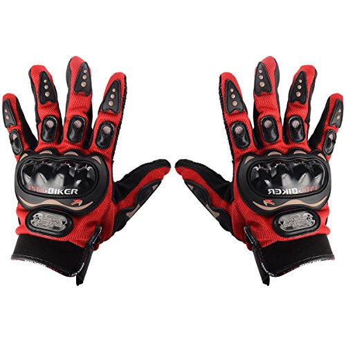 Guantes Talla XL para Moto con PROTECCIÓN Baratos Motocross Motocicleta Quad Enduro (Azul)