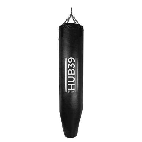 Hub39 Savate - Saco de boxeo completo cónico de 40 kg de peso, 160 cm de alto, para artes marciales mixtas, uso intensivo.