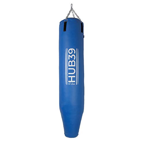 Hub39 Savate - Saco de boxeo completo cónico de 40 kg de peso, 160 cm de alto, para artes marciales mixtas, uso intensivo.