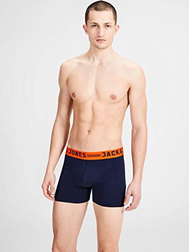 JACK & JONES JACLICHFIELD TRUNKS 3 PACK, Bóxer Hombre, Multicolor (Burgundy), Medium