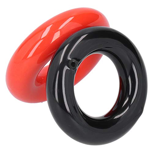 Keenso Anillo De Pesas para Swing De Golf,Negro Y Rojo,Anillo De Pesaje Redondo para Palos De Golf,Accesorios De Entrenamiento De Swing De Potencia De Peso,para PráCtica De Entrenamiento De Calent
