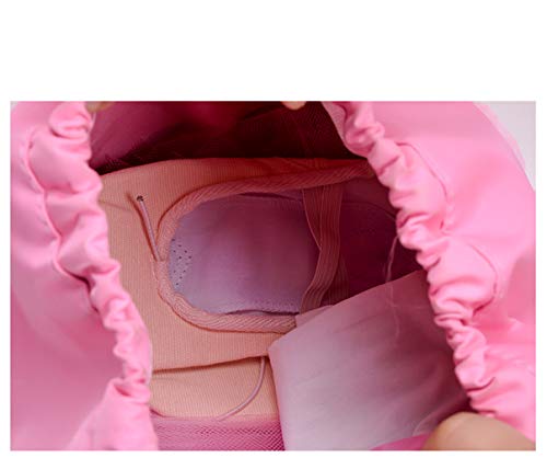 KRUIHAN Niñita Princesa Mochila de Baile - Ballet Gimnasia Nadando Colegio Aire Libre Viajar Yoga Bolso de Deporte Mochila Bailarina Zapato Vestido Equipaje Maleta Rosado