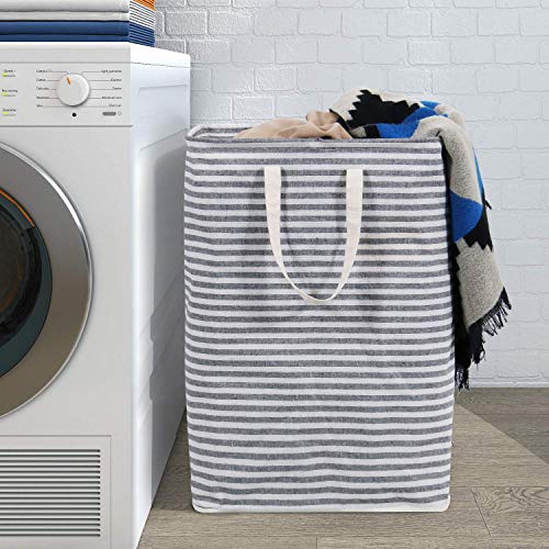 Lifewit Cesto para Ropa Sucia 72L con Capacidad Extra Grande Revestimiento de impermeabilización de algodón y PEVA de terileno Canasta de Lavandería
