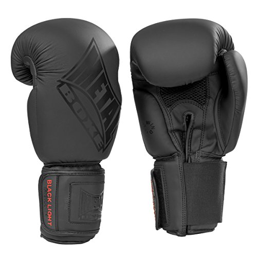 METAL BOXE - Guantes de Boxeo Unisex, Unisex Adulto, Color Black Light, tamaño 10 onzas