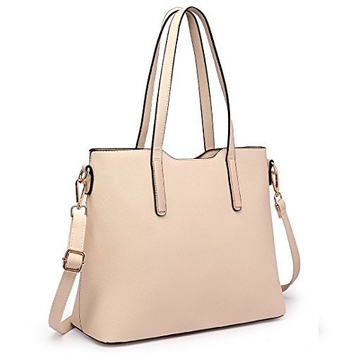 Miss Lulu Bolso Totes para Mujer de Mano Moda 3Pcs Bolsos de Hombro Cuero PU