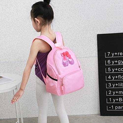 Mochila Infantil Creativa Mochila para Danza clásica Modelo Bolsa Casual de Tela para Estudiantes universitarios Chicas (Rosa) Rosa Rosa L