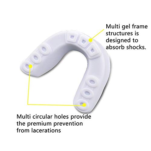 Moldeable,Protector Bucal,Ferula Dental Bruxismo,Ortodoncia Brackets,Protector Bucal Para Boxeo, Muay Thai, MMA,Hockey, Judo, Rugby, Artes Marciales De Karate Y Todos Los Deportes De Contacto