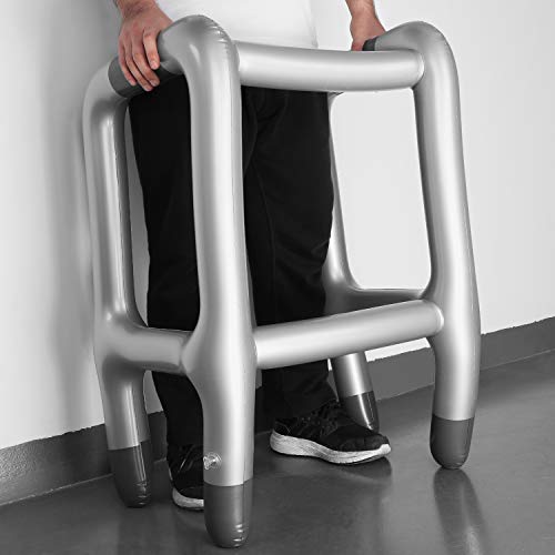 OOTSR Marco Zimmer Inflable y bastón Inflable, Novedad Presente Broma de Vestir para Adultos / Niños / Abuela Divertidos Accesorios de Disfraces (Esquina Gris o Azul)