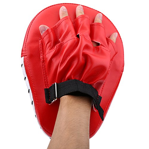 Patas de Oso - 2uds Almohadilla de Entrenamiento de Boxeo Punch Mitt Pads Martial MMA Karate Muay Thai Kicking Cojín PU Cuero