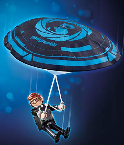 PLAYMOBIL: THE MOVIE Rex Dasher con Paracaídas, a Partir de 5 Años (70070)