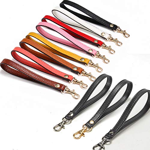 Portátil Mujeres Hombres Bolso Correa Bolso DIY Reemplazo de Cuero Monedero Monedero Cinturón Mango Bolsa Accesorios de Piezas Rojo